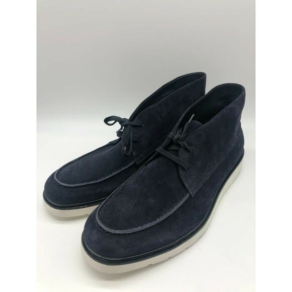 Vince Men's Wayde Suede Chukka Boot Coastal Navy Blue Size US 9.5 $295 - Picture 7 of 12